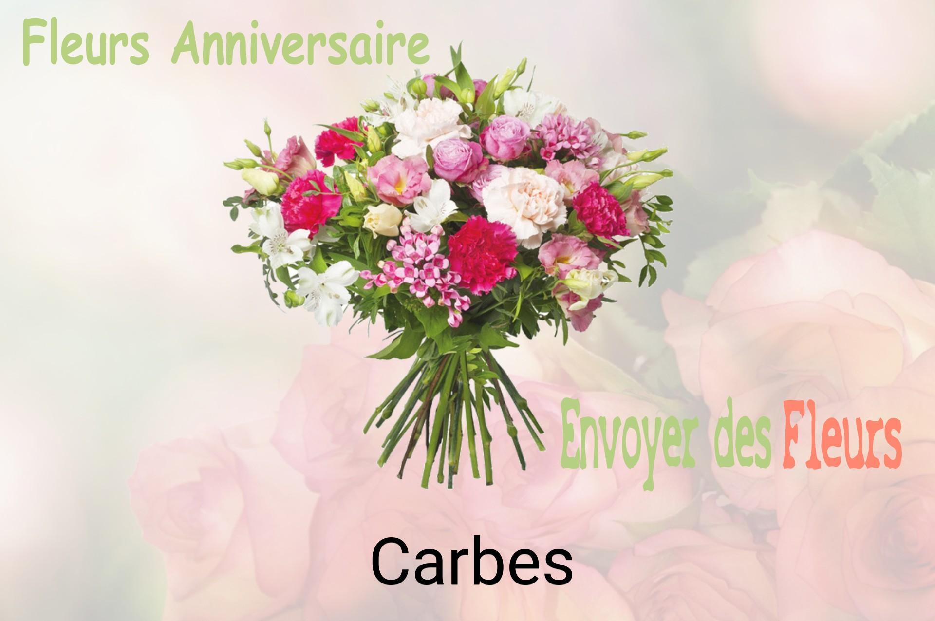 Bouquet de fleurs d’anniversaire livré à Carbes